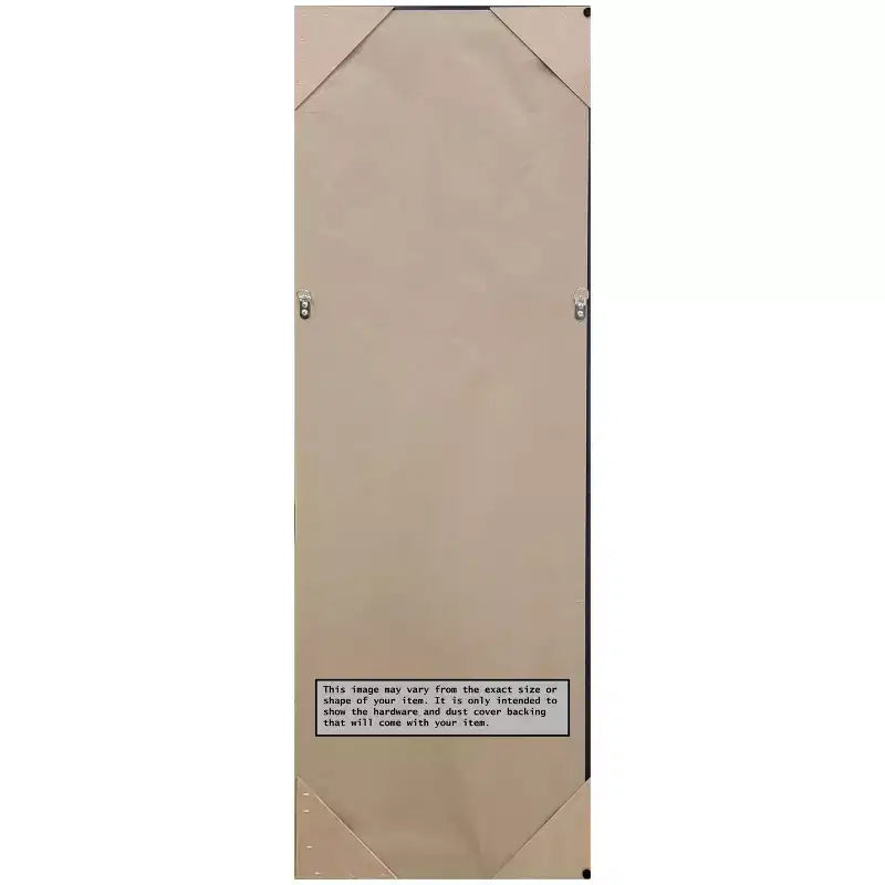 Amanti Art Landon Gold Narrow Non-Beveled On the Door Mirror Full Length Mirror, Wall Mirror 51.5 in x 17.5 in.