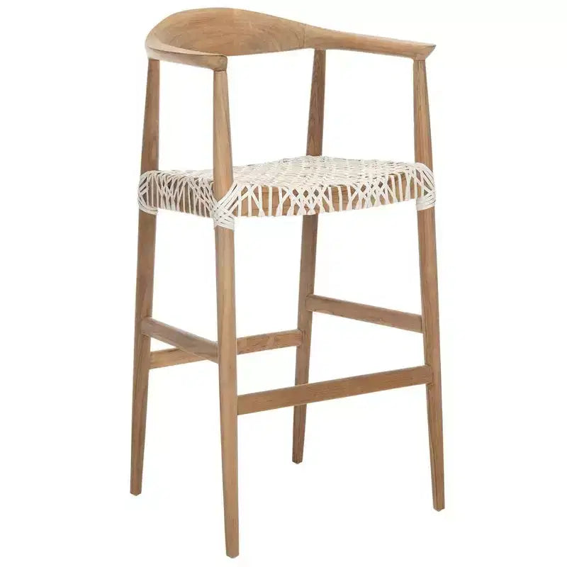 Bandelier Barstool - BST1005 - Natural/White - Safavieh