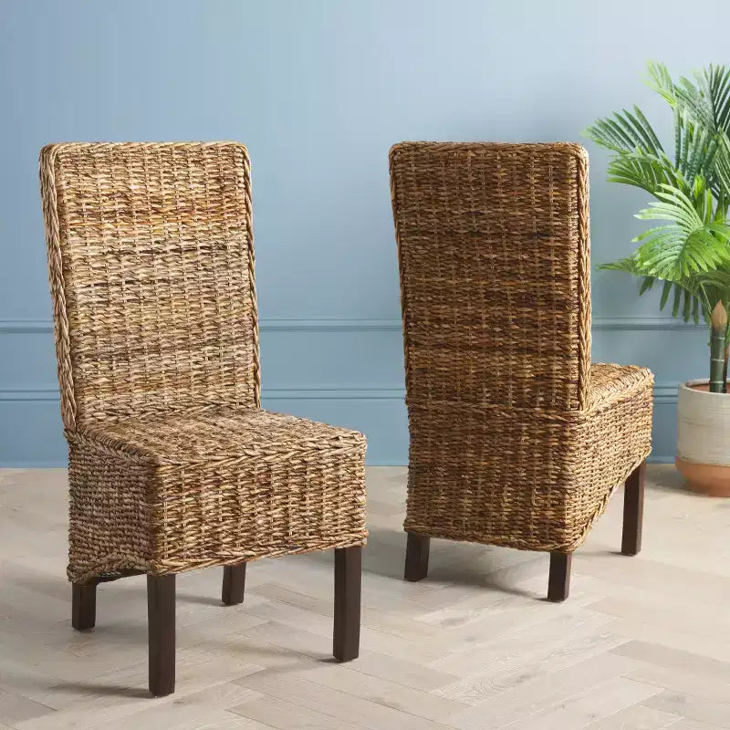 Pembrooke 19 H Rattan Side Chair (Set of 2) - FOX6520 - Safavieh Couture