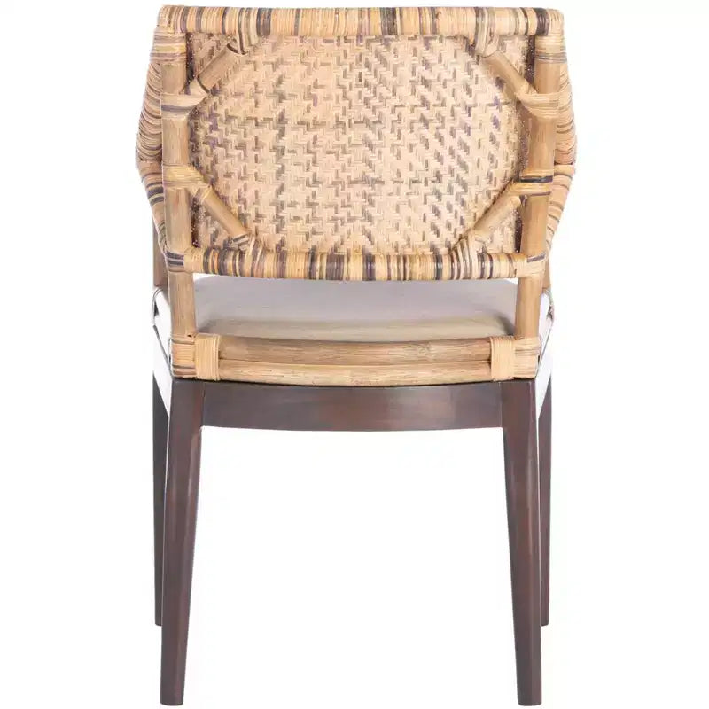 Carlo Arm Chair - SEA4002A - Brown&Honey/Beige - Safavieh