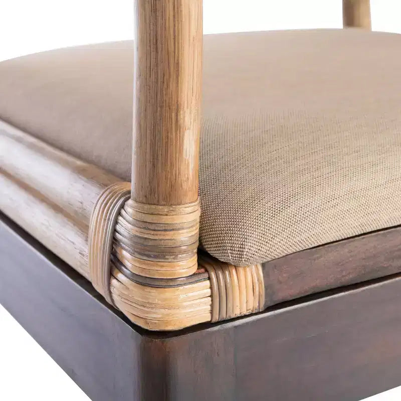 Carlo Arm Chair - SEA4002A - Brown&Honey/Beige - Safavieh