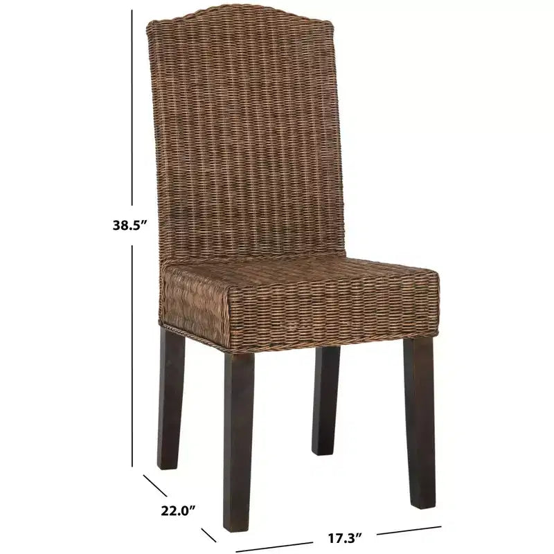 Odette 19 H Wicker Dining Chair (Set of 2) - SEA8015 - Safavieh