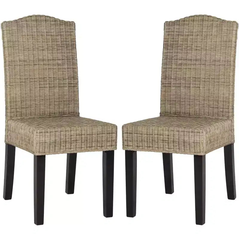 Odette 19 H Wicker Dining Chair (Set of 2) - SEA8015 - Safavieh