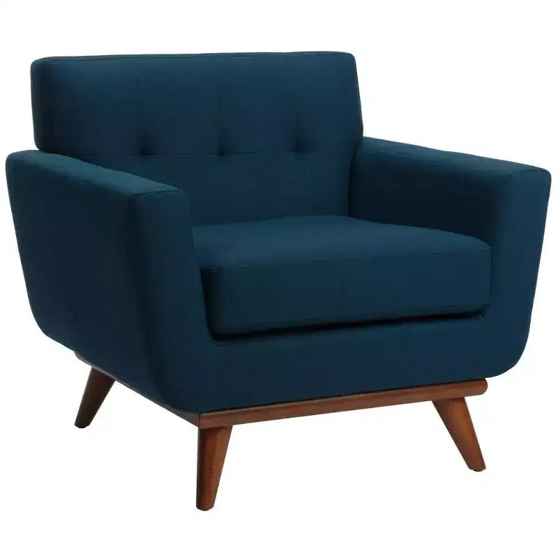 Opal Linen Tufted Arm Chair - SFV4727 - Safavieh Couture