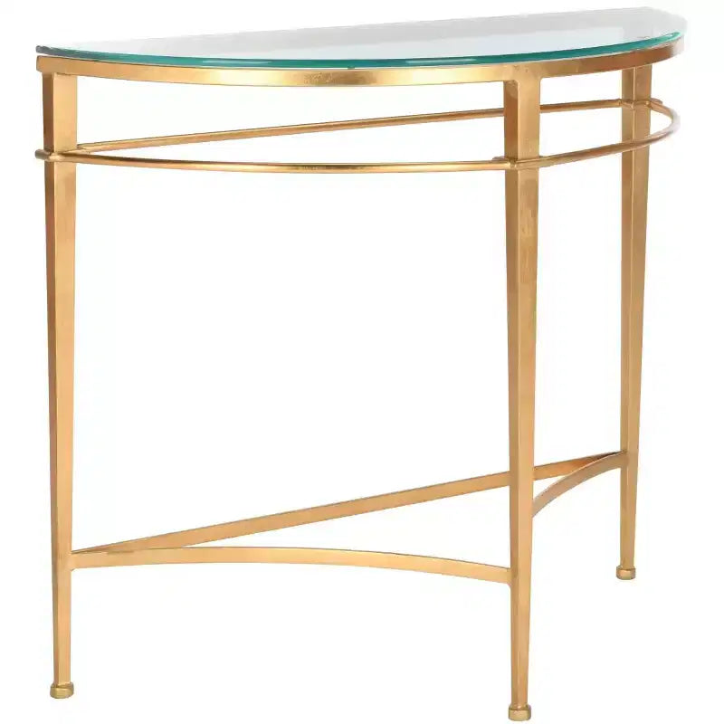 Baur Console Table - AMH8306A - Gold - Safavieh Couture
