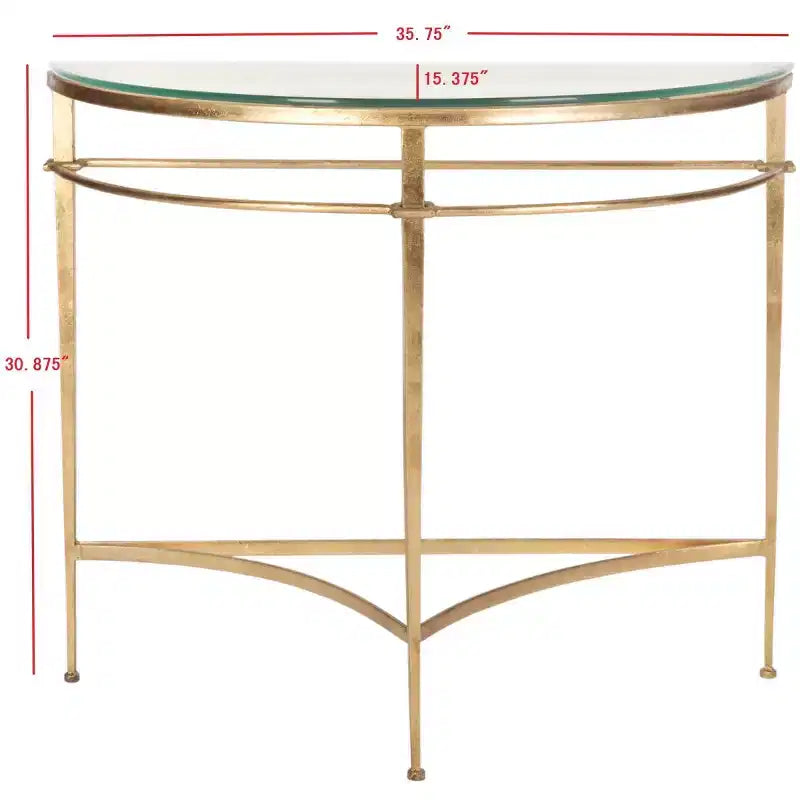 Baur Console Table - AMH8306A - Gold - Safavieh Couture