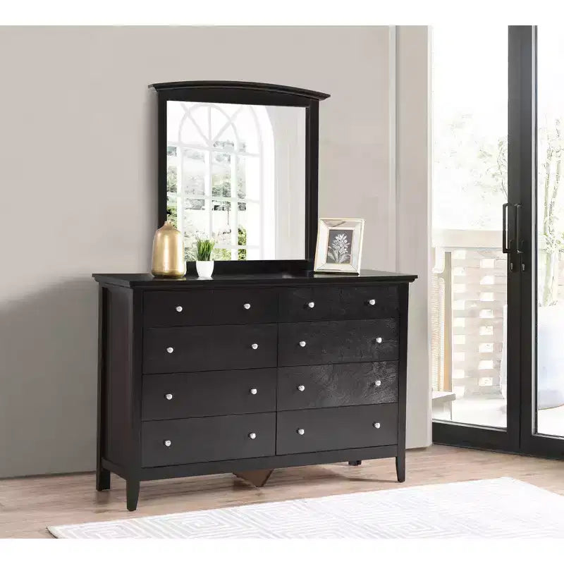Passion Furniture 37 in. x 35 in. Classic Rectangle Framed Dresser Mirror