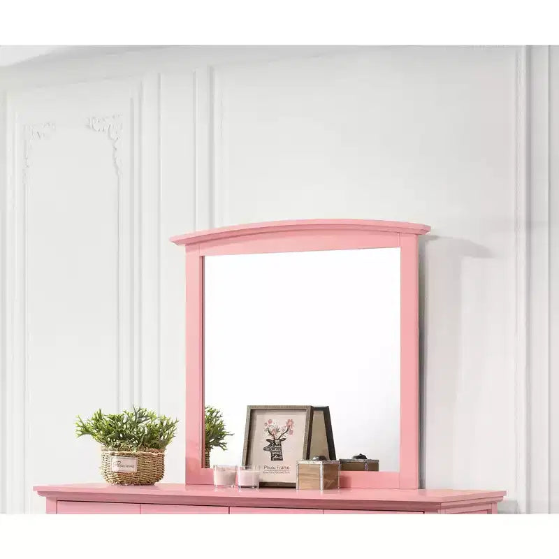 Passion Furniture 37 in. x 35 in. Classic Rectangle Framed Dresser Mirror