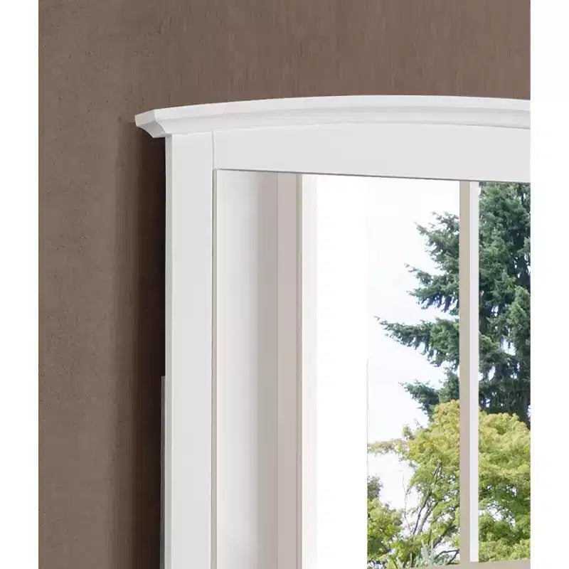 Passion Furniture 37 in. x 35 in. Classic Rectangle Framed Dresser Mirror