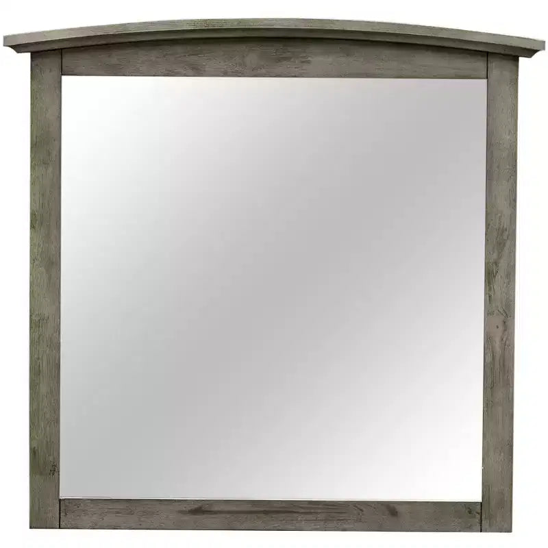 Passion Furniture 37 in. x 35 in. Classic Rectangle Framed Dresser Mirror