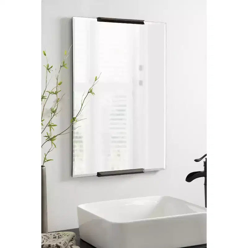Kate and Laurel Erina Metal Rectangle Mirror, 20x31, Bronze