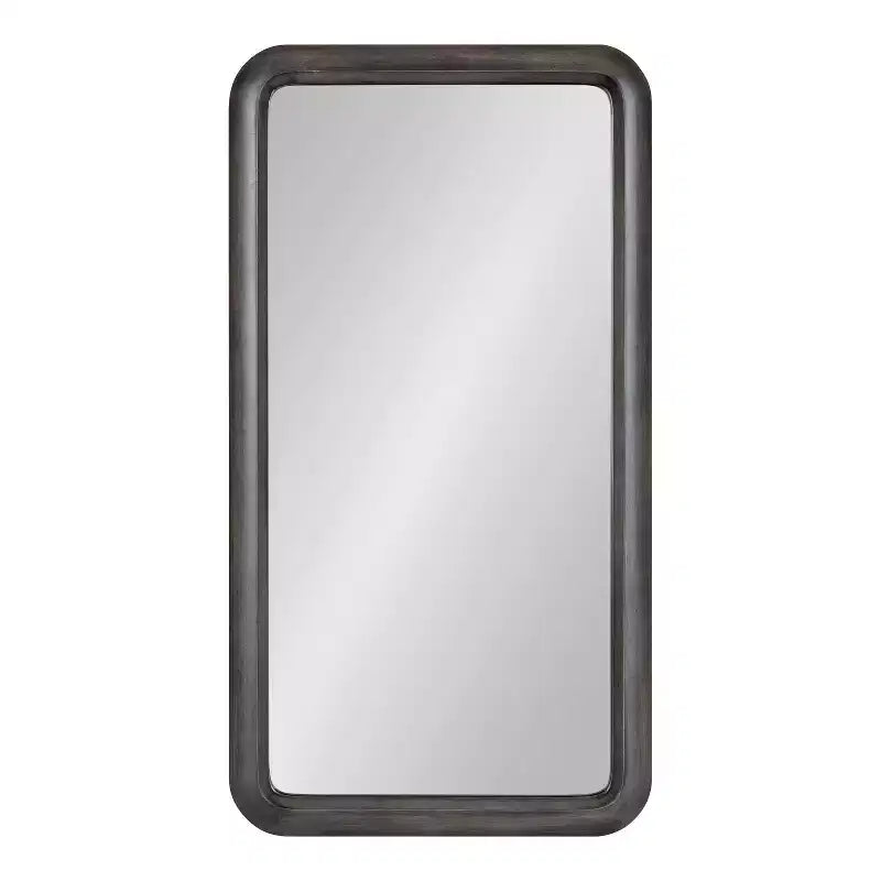 Kate and Laurel Pao Framed Wood Wall Mirror, 17x32, Gray