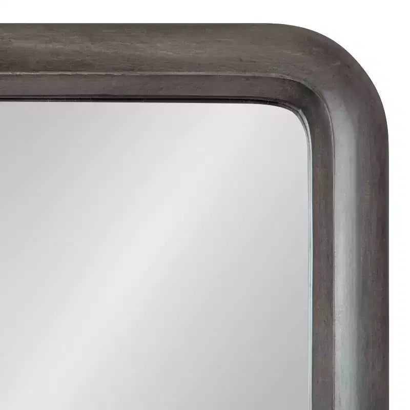 Kate and Laurel Pao Framed Wood Wall Mirror, 17x32, Gray