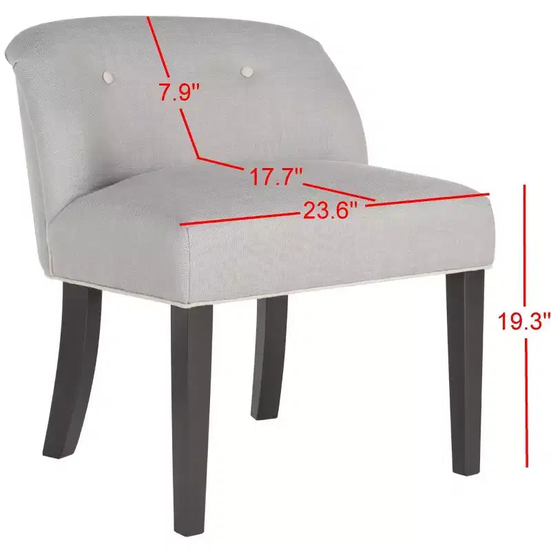 Bell Vanity Chair - MCR4203 - Artic Grey/Taupe - Safavieh Couture