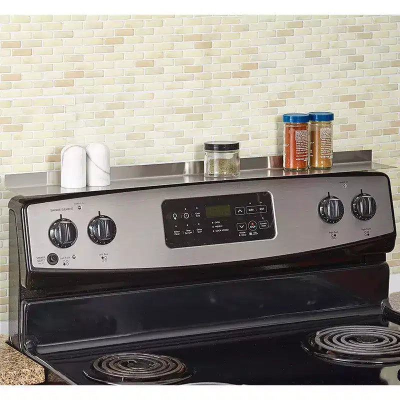 The Lakeside Collection Magnetic Instant Stove Top Shelf for Kitchen Organization