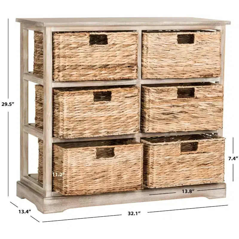 Keenan 6 Basket Storage Chest - AMH5740 - Safavieh Couture