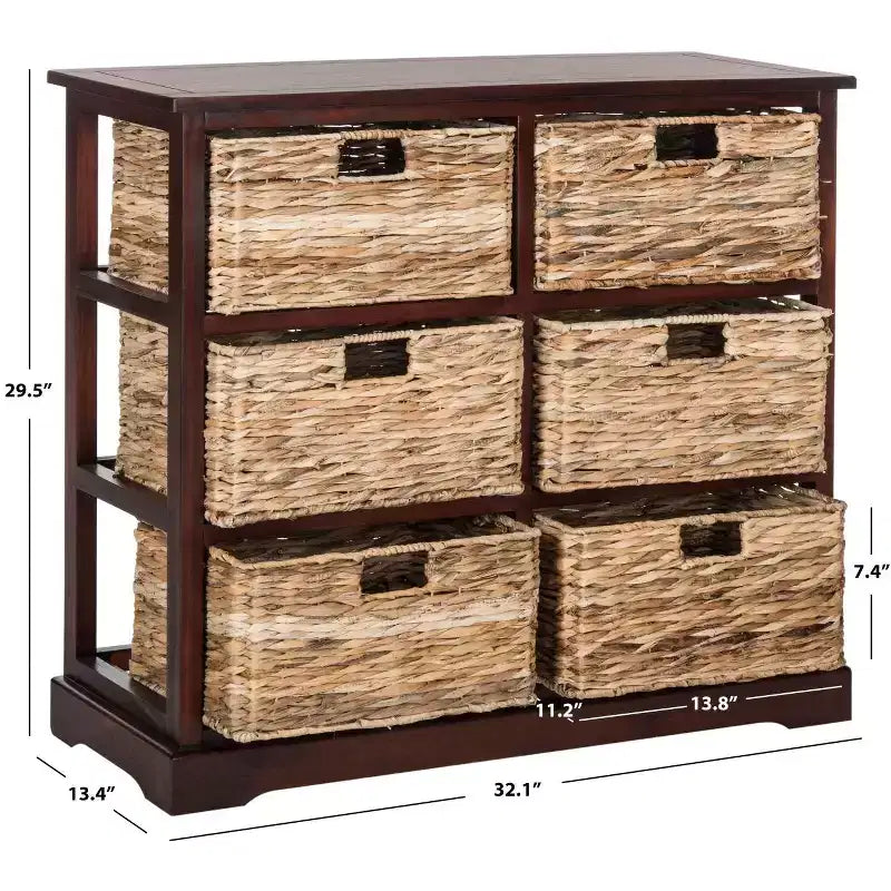 Keenan 6 Basket Storage Chest - AMH5740 - Safavieh Couture