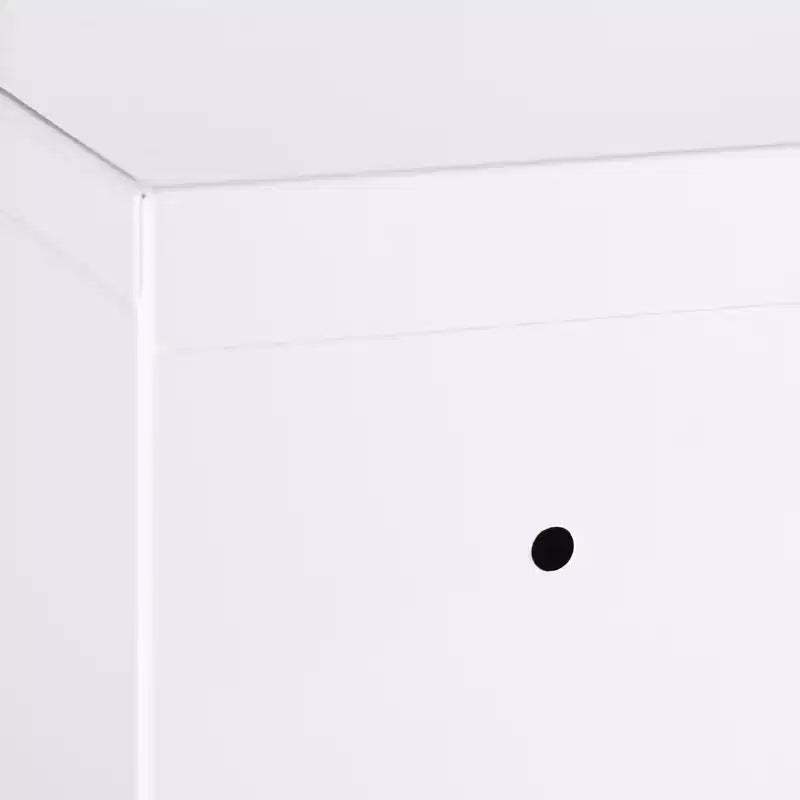 kleankin 12 x 18 Medicine Cabinet with Lock, Storage Shelves, Locking Medical Cabinet for Safety, First Aid Bathroom Wall Cabinet, White