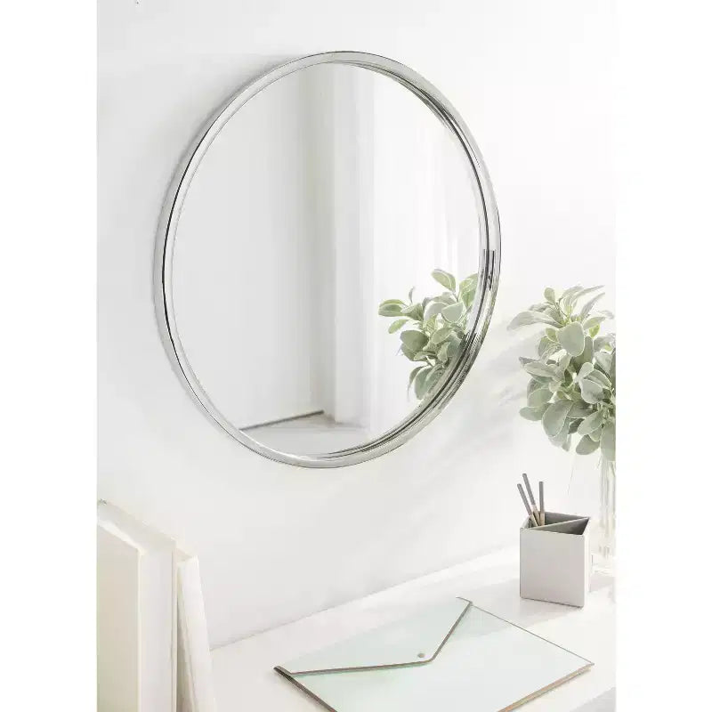Kate and Laurel Rowla Round Wall Mirror