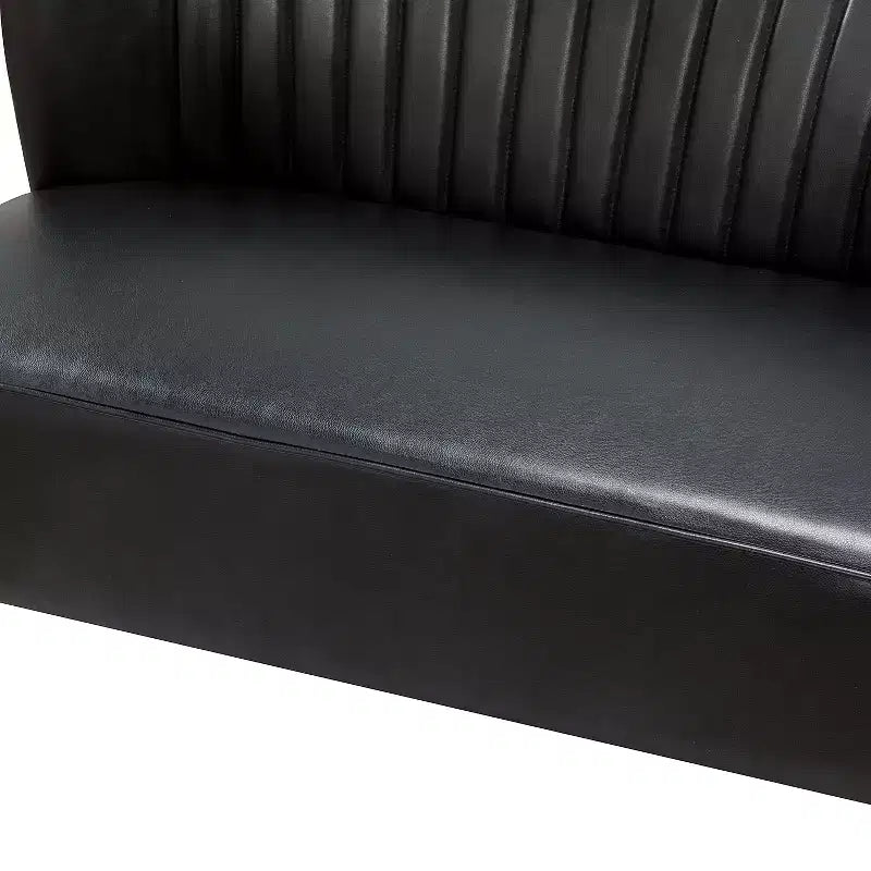 Monica 47 Contemporary Wing back Loveseat for Living Room and Bedroom Comfy Armless 2-Seater Sofa with Metal Legs | KARAT HOME
