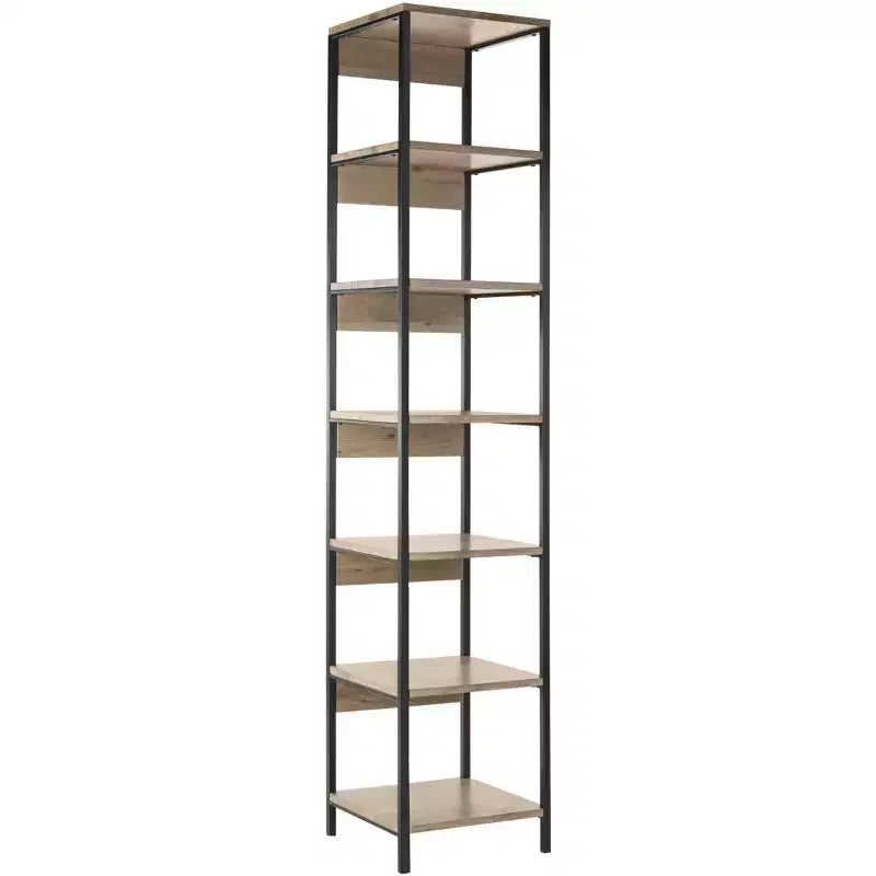 Lisa Etagere - FOX4275 - Oak/Black - Safavieh Couture