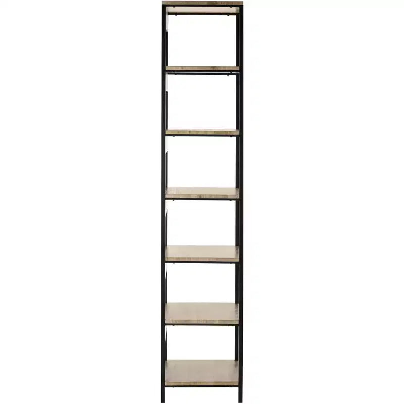 Lisa Etagere - FOX4275 - Oak/Black - Safavieh Couture