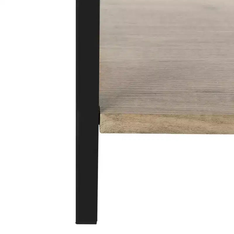 Lisa Etagere - FOX4275 - Oak/Black - Safavieh Couture