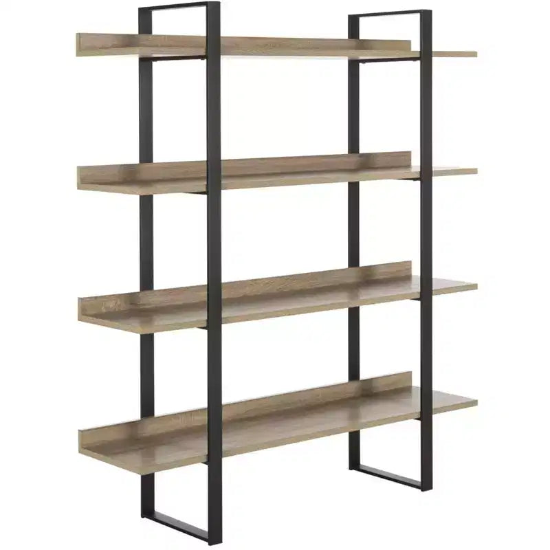 Melissa Etagere - FOX4282 - Light Brown/Black - Safavieh Couture