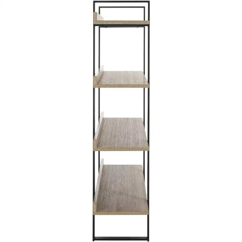 Melissa Etagere - FOX4282 - Light Brown/Black - Safavieh Couture