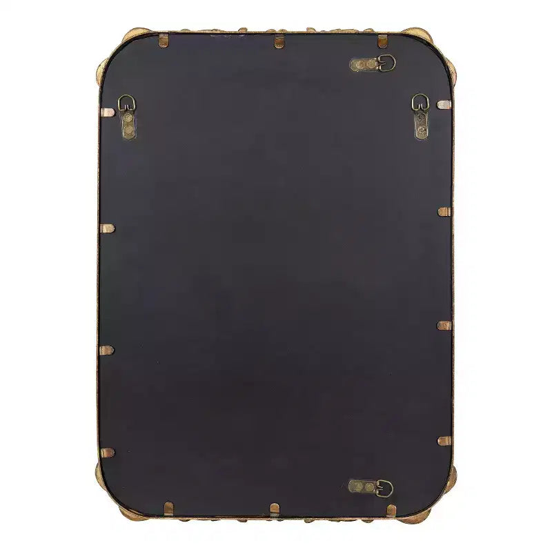 Kate and Laurel Brazelton Metal Rectangle Mirror, 20x27, Gold