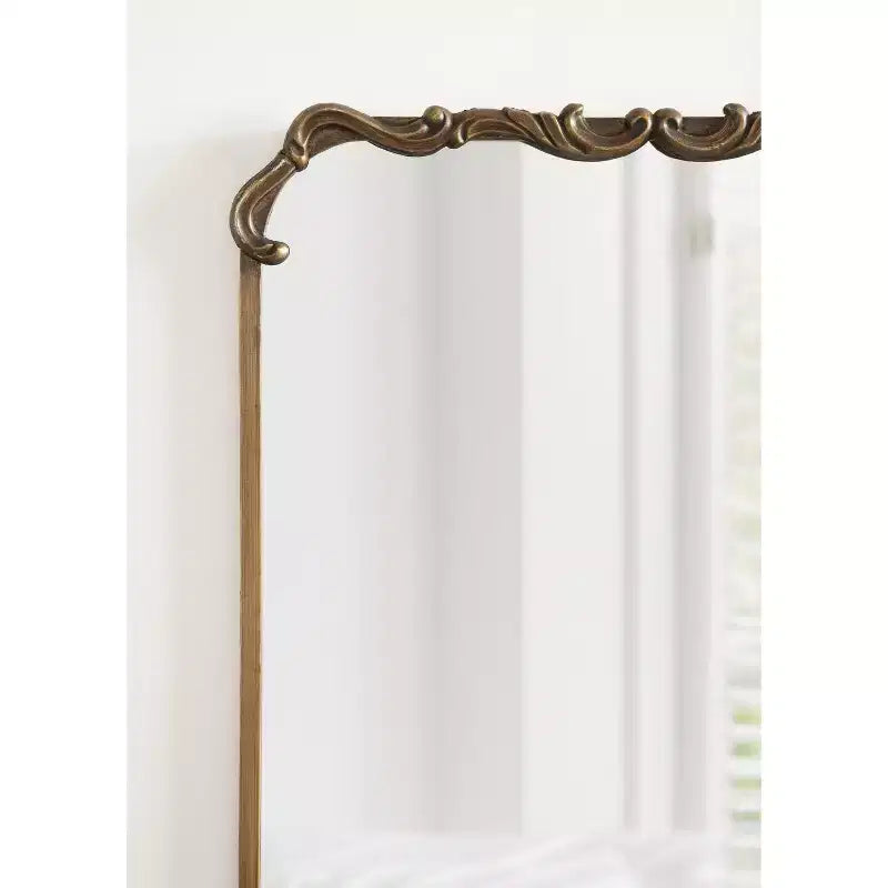 Kate and Laurel Brazelton Metal Rectangle Mirror, 20x27, Gold