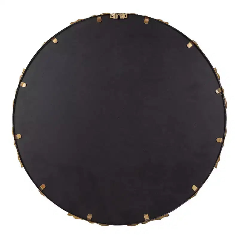 Kate and Laurel Brynley Round Metal Round Mirror, 24 Diameter, Gold