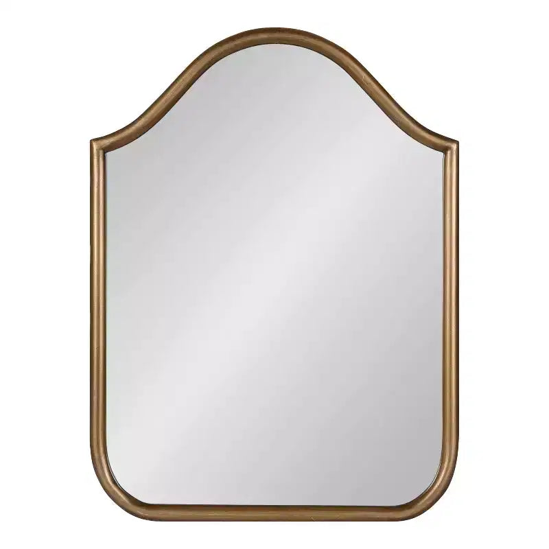 Kate and Laurel Fellows Metal Arch Mirror, 18x24, Gold