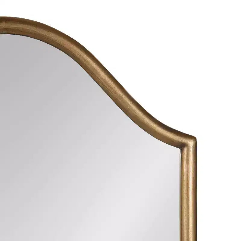 Kate and Laurel Fellows Metal Arch Mirror, 18x24, Gold