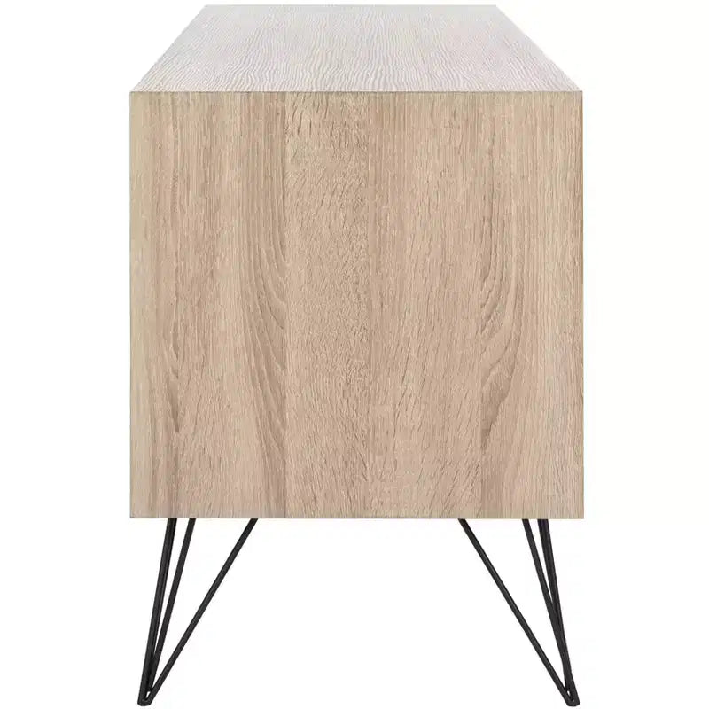 Jeralyn Sideboard - FOX4232 - Light Oak/Black - Safavieh Couture