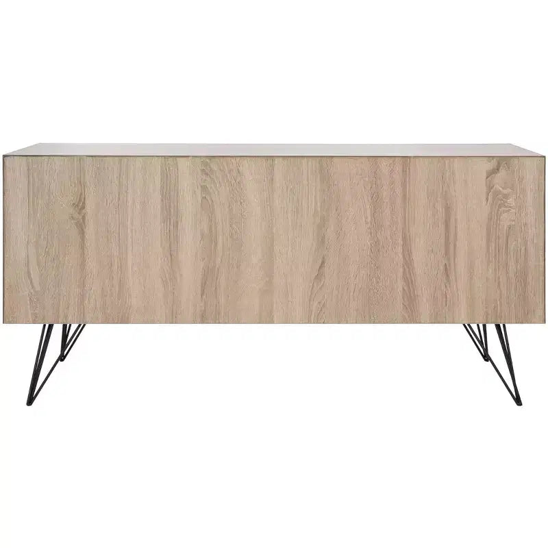 Jeralyn Sideboard - FOX4232 - Light Oak/Black - Safavieh Couture
