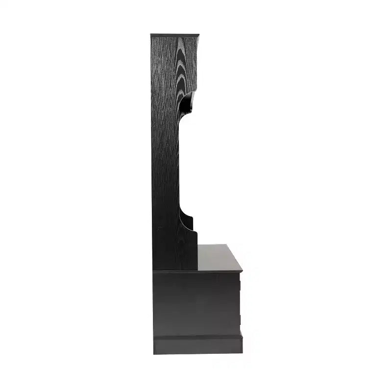 Flash Furniture Fraser Hall Tree with Double Door Storage Bench, Coat Rack with 4 Double Hooks, and 2 Upper Storage Cubbies