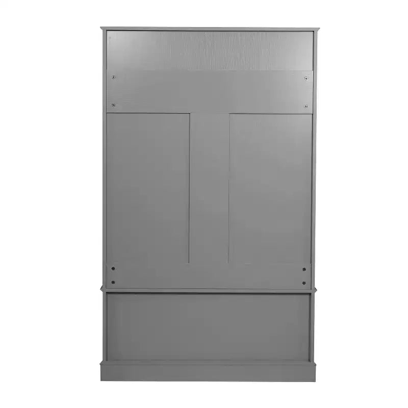 Flash Furniture Fraser Hall Tree with Double Door Storage Bench, Coat Rack with 4 Double Hooks, and 2 Upper Storage Cubbies