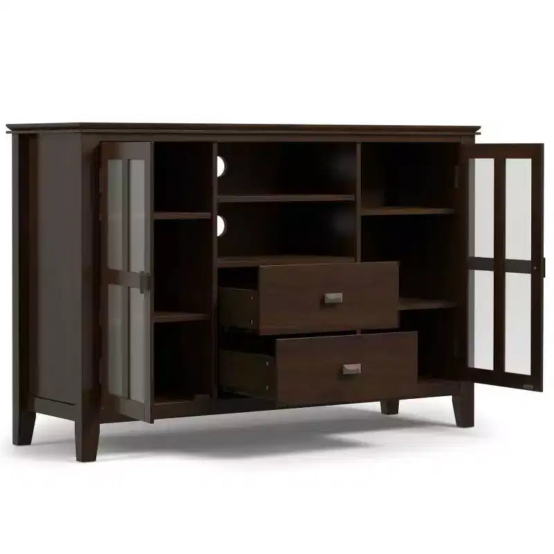 Stratford Solid Wood Tall TV Stand for TVs up to 55 - WyndenHall