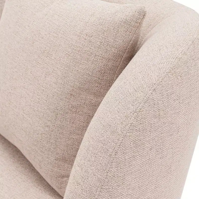Siri Contemporary Linen Upholstered Sofa with Pillows - Manhattan Comfort