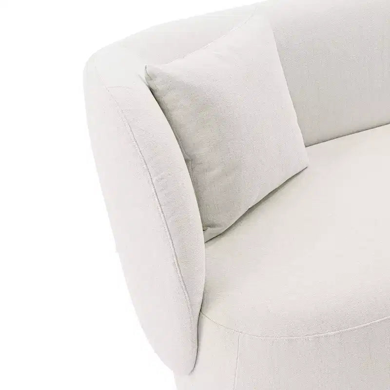 Siri Contemporary Linen Upholstered Sofa with Pillows - Manhattan Comfort