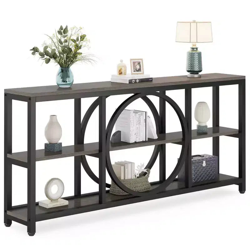 Lantine 70.9 inches 3-Tier Extra Long Console Table