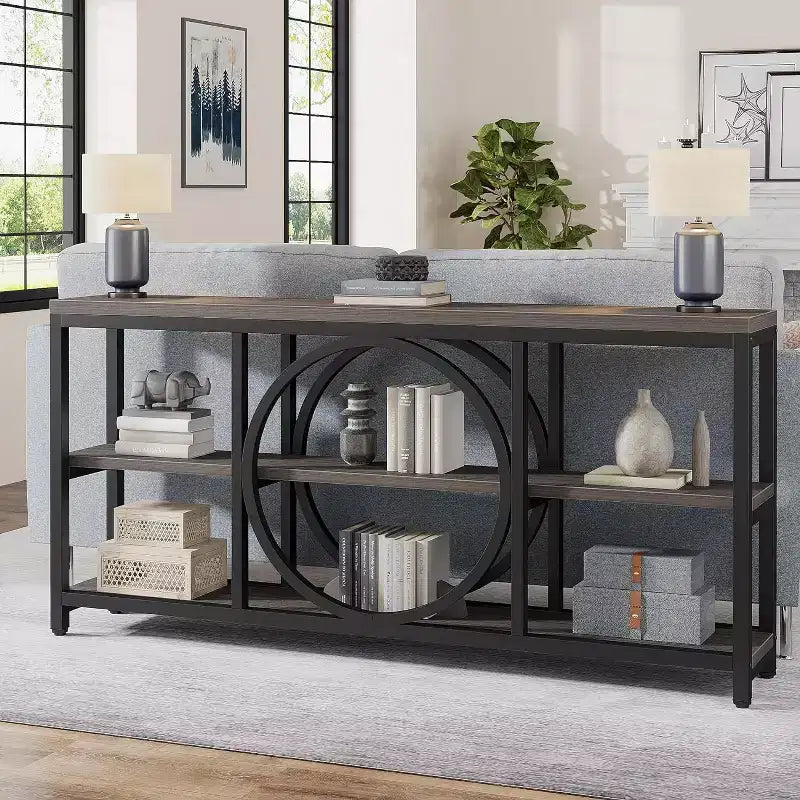 Lantine 70.9 inches 3-Tier Extra Long Console Table