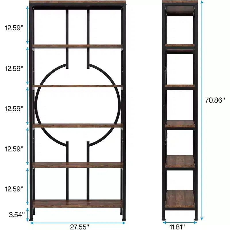 Tribesigns 70.87 6-Tier Tall Bookcase