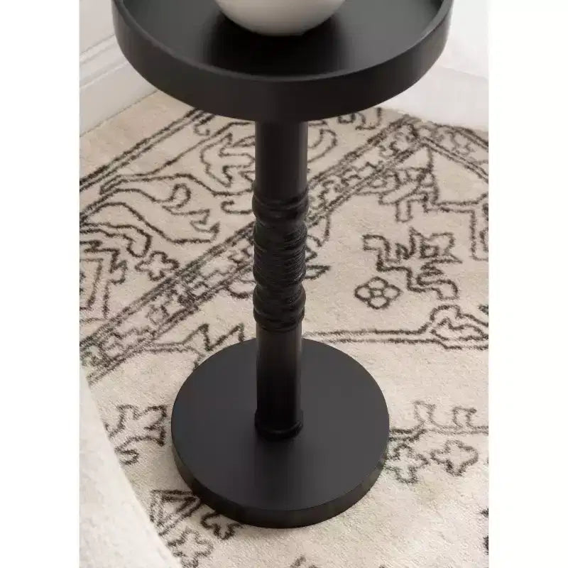 Kate and Laurel - Bellport Pedestal End Table