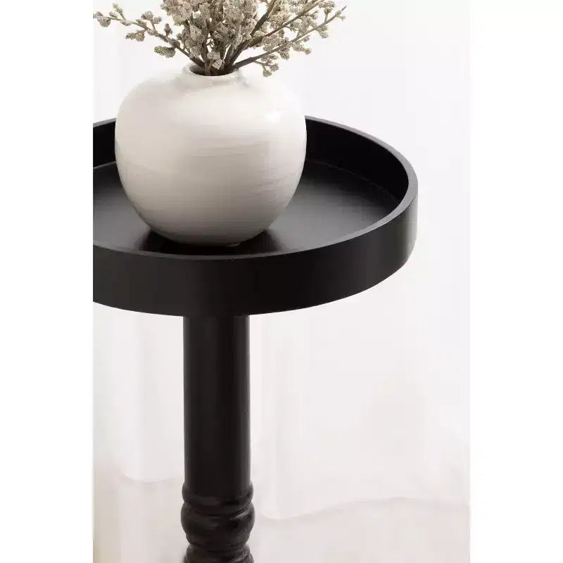 Kate and Laurel - Bellport Pedestal End Table