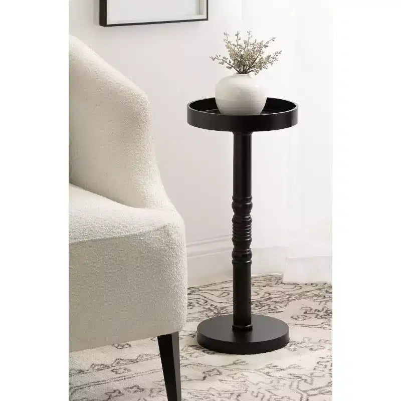 Kate and Laurel - Bellport Pedestal End Table
