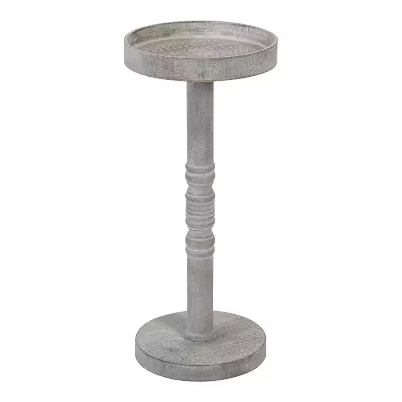Kate and Laurel - Bellport Pedestal End Table