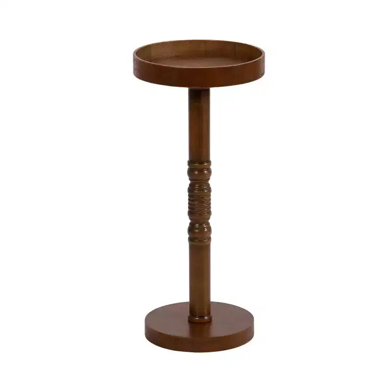 Kate and Laurel - Bellport Pedestal End Table