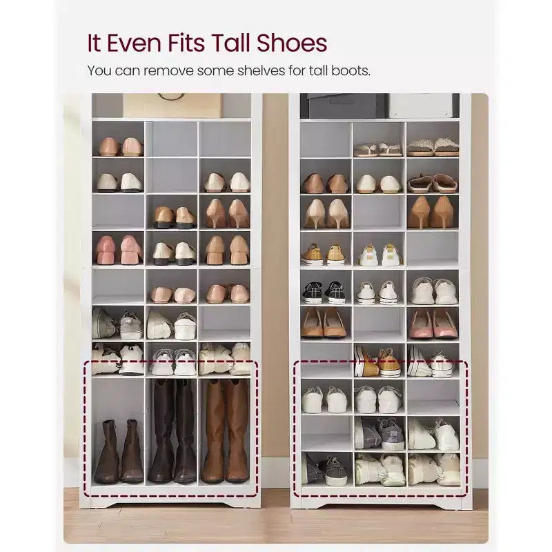 10-Tier Shoe Storage Cabinet, Holds 30 Pairs, Shoe Rack for Entryway & Bedroom